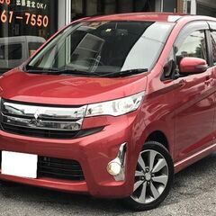 三菱　eKカスタム　ターボ　H26年式　B11W　予備車検付　5...