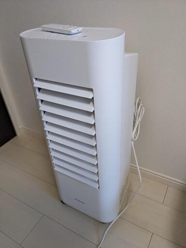 アイリスオーヤマ KCTF-01M(ホワイト) 冷風扇 マイコン式 5.5L 風量4段階 リモコン付　扇風機