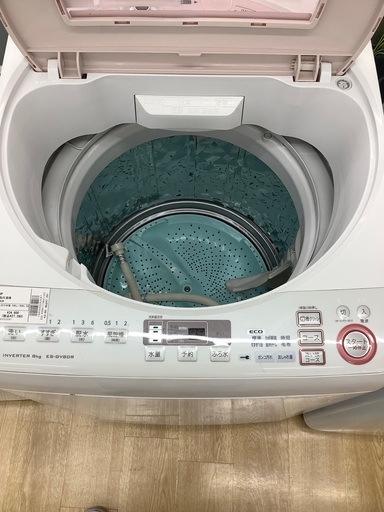 【トレファク イオンモール常滑店】2015年製SHARPの8.0kg洗濯機！6ヶ月保証付き！