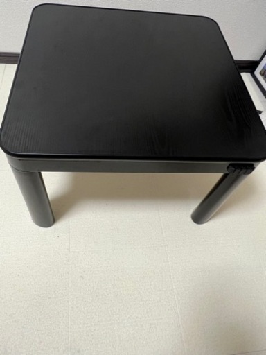 【セットで0円　お譲り検討】ローテーブル　こたつ　リバーシブル　ブラック　黒