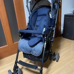 Pigeon ソラチカ　A形ベビーカー　両対面 インディゴドット...