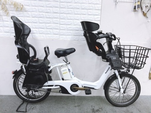 最大バッテリー20ah 人気度高いモデル　パナソニックギュットアニーズ　高年式　子供乗せ電動自転車