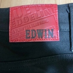 メンズ　ズボン　EDWIN 黒の画像