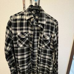 チェック系☆黒系シャツ㊾Mサイズ