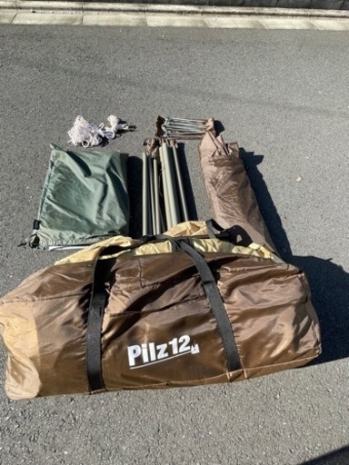 【再販】ogawaピルツ12&PVCシート（ワンポールテント）