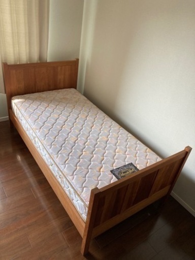 【受渡終了】北の住まい設計社　シングルベッド　パイン材