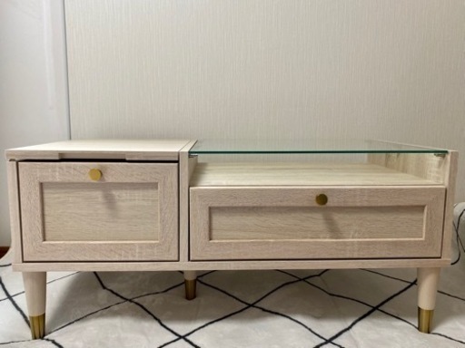 タンスのゲン　ガラスドレッサーテーブル