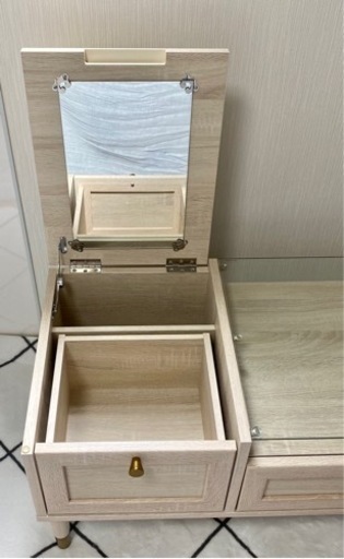 タンスのゲン　ガラスドレッサーテーブル
