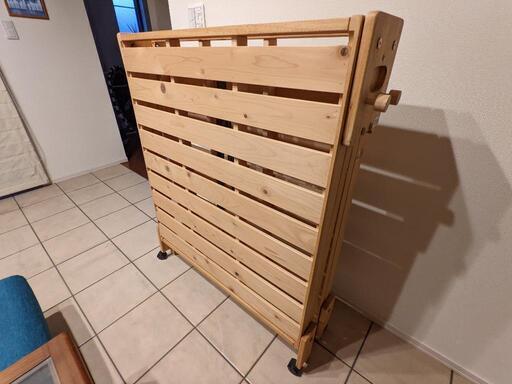 木製折り畳みシングルベッドフレーム（広島 中居木工製）