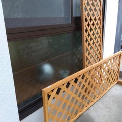 値下げしました【美品】木製 フェンス 策 2つで