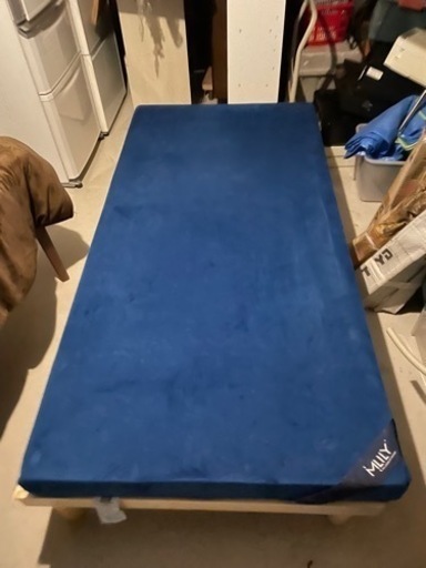 2021年10月購入　ほぼ未使用　優反発マットレス付き　シングルベッド