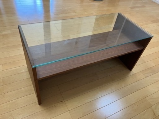 【美品、ほぼ未使用】更に大幅値下げ！！！　センターテーブル　ガラステーブル　ラック