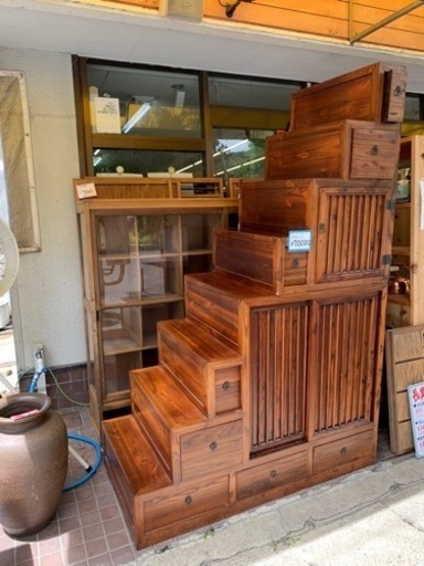 大人気　階段タンス　古家具　アンティーク