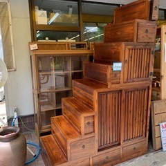 大人気　階段タンス　古家具　アンティーク