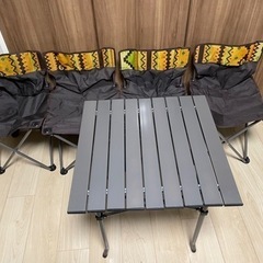 【超🉐❗️】新品！アウトドア用　テーブル&チェア