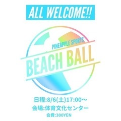 【メンバー募集】8/6ビーチボールしたい人集まれ！！