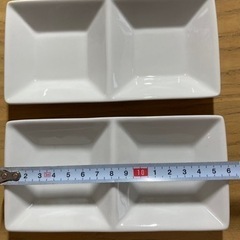 白2種盛りプレート2枚セットの画像
