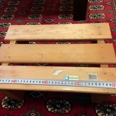 踏み台　木目調の画像