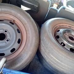 １６５／７０／１３インチ鉄チンホイール４点セット【至急募集】