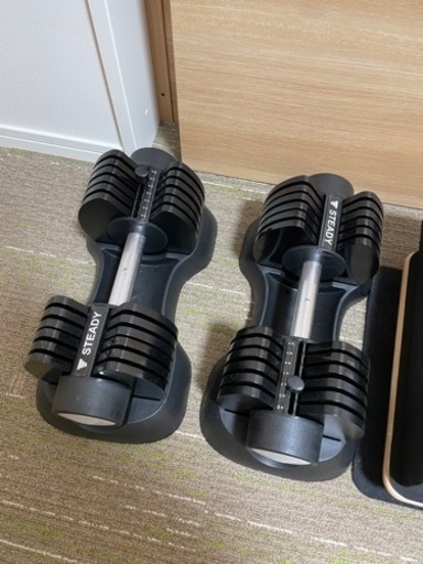 【ほぼ新品】定価25,000円 2022年4月購入 可変式ダンベル steady 20kg×2個セット トレーニング パワーブロック 筋トレ