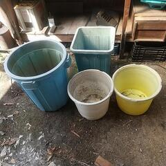 水溜 桶 水槽  畑やメダカ 金魚 飼育に