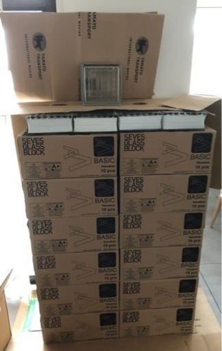 ガラスブロック　未使用品