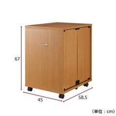 ベルメゾン　鍵付き　本棚　白　キャスター付き　新品未開封の画像
