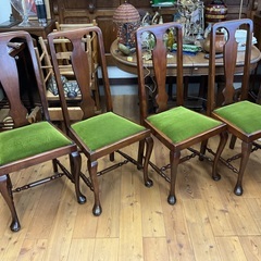 取引中 アンティークチェア イギリス 4脚セット メンテ済み