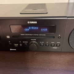 ミニオーディオ　YAMAHA MCR-B142(B)  箱、付属品、リモコンありの画像