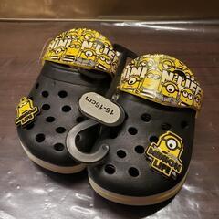 ☆未使用品☆ ミニオンズ キャラ サンダル キッズMサイズ 15〜16cmの画像