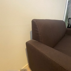 幅113cmの省スペースサイズのコンパクトソファの画像