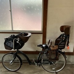 「決まりました」3人乗り自転車 ダークグリーン20/26インチ