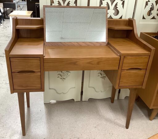 【未使用/B品】ミサワ Unico ウニコ ドレッサーデスク SIGNE dresser 木目BR 取扱説明書付【ユーズドユーズ名古屋天白店】J1982