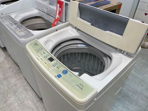 洗濯機の分解クリーニング行っています！配送設置込み　アクア6.0K洗濯機　2018年製　分解クリーニング済み！