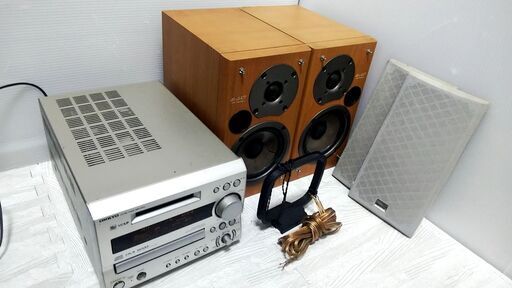 【九州 配送対応】ONKYO/オンキョー CD/MD ミニ コンポ スピーカー FR-X7/D-SX7