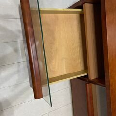 【直接引き渡しのみ】中古★キャスター付きテレビ台/高級感ありの画像
