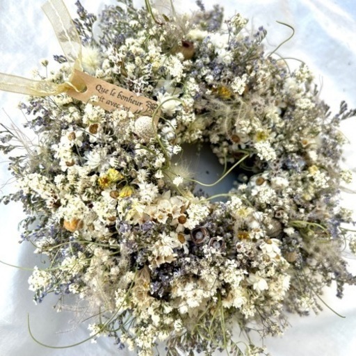 フレンチリース　かすみ草　tmd