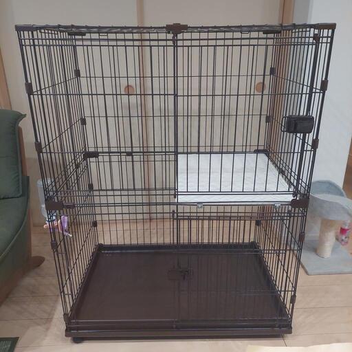 【決まりました】キャットゲージ2階建(中古)