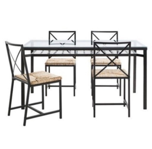 IKEA(イケア)のGRANAS ダイニングテーブル＋チェア×4