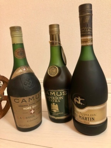 ヴィンテージ酒 3本セット　バラ売り可　レミーマルタン　ナポレオン　Camus CAMUS NAPOLEON 3本セット