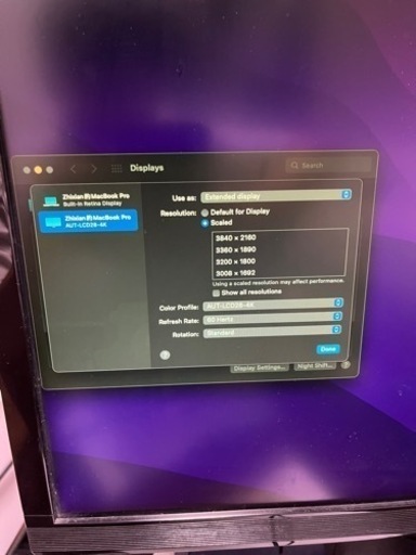 4kモニターを売りますb級品