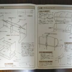【無料】　ヒカリサンデスク　学習机　袖机・照明（蛍光灯）、取扱説明書 付きの画像