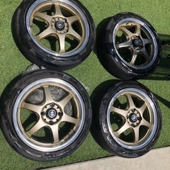 15インチ ホイール LOXARNY タイヤ　165/50r15 4本セット 美品 タイヤホイール4本セット15インチ BADX LOXARNY ロクサーニ AMD