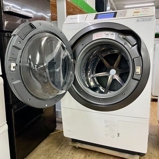 美品【 Panasonic 】パナソニック 洗濯10.0㎏/乾燥6.0㎏ ドラム式洗濯機 最高級モデル カラータッチパネル 温水泡洗浄