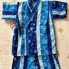 カッコイイ　トンボ柄　甚平 男の子 浴衣 95