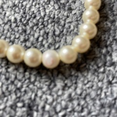 ☆淡水パール6㎜ロングネックレス☆自宅保管品の画像