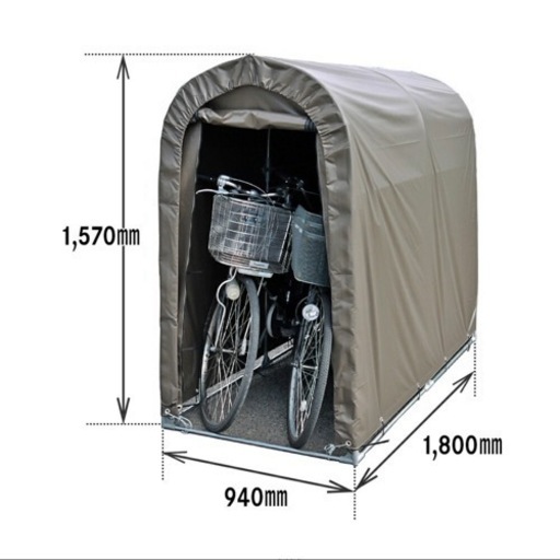 サイクルハウス 2台用