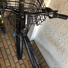 中古自転車（黒）の画像