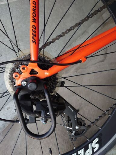 【終了】SPEED WORLD クロスバイク700C 約27インチ 7段変速 SHIMANO