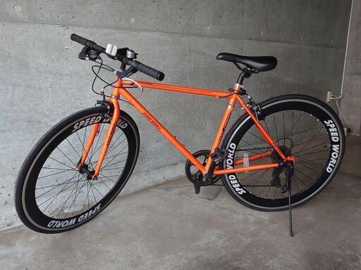 【終了】SPEED WORLD クロスバイク700C 約27インチ 7段変速 SHIMANO